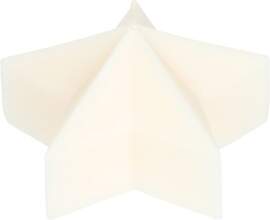 Formkerze, stern groß, offwhite, ø12 x 6,3 cm -