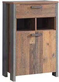 FORTE Clif Schuhschrank mit 1 Tür und 1