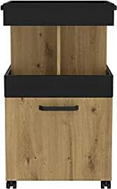 FORTE HOME BAR Barschrank mit Rollen und 1 Tür,