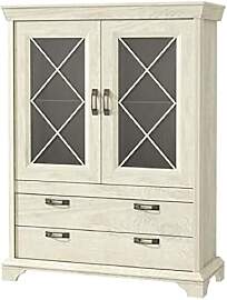 FORTE Kashmir Vitrine mit 2 Glastüren und 2