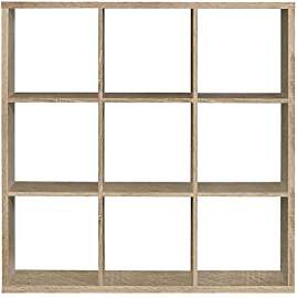 FORTE Mauro Regal 3x3 Fächer, Holzwerkstoff,