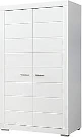 FORTE SNOW Schrank 110 120, Kleiderschrank Weiß