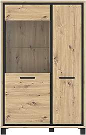 FORTE Trondheim Highboardvitrine mit 1 Tür und 1
