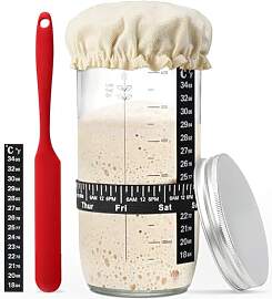 FORYNXHWIN Sauerteig Starter Set, Wide Bore 730ml