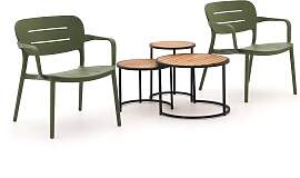 Forza Pazzia/Mosi Lounge Balkonmӧbel-Set 5-teilig