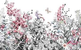 Fototapete LIVING WALLS "Blumenwiese