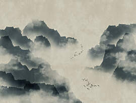 Fototapete LIVING WALLS "The Wall", blau 
