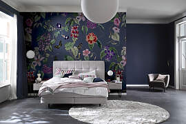 Fototapete MARBURG "Blossom", blau,