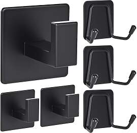 Fourindo 6 Stück Handtuchhalter Ohne Bohren,