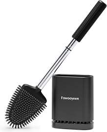 Fowooyeen Klobürste Silikon, Schwarze