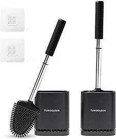 Fowooyeen Klobürste Silikon, Schwarze