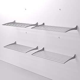Foxydry Fold 120 x 4 wand-montierte platzsparende
