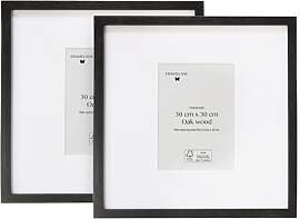 Framelane Set of 2 Bilderrahmen 30x30 Schwarz -