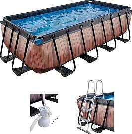 Framepool EXIT, braun, B:200cm H:100cm L:400cm,