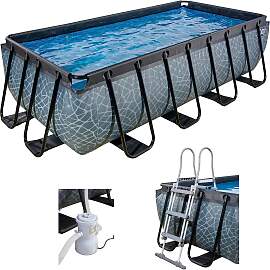 Framepool EXIT, grau, B:200cm H:100cm L:400cm,