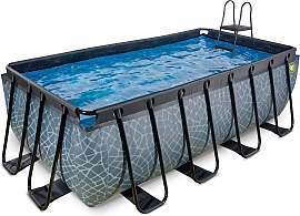 Framepool EXIT, grau, B:200cm H:122cm L:400cm,
