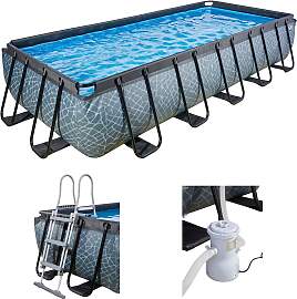 Framepool EXIT, grau, B:250cm H:100cm L:540cm,
