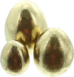 FRANK FLECHTWAREN Osterei Gold, im 3er Set,