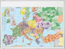 FRANKEN Europakarte Metall, beschichtet