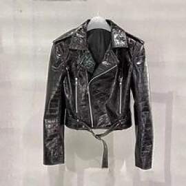 Frauen Mantel Frühling echtes Leder Jacke echtes