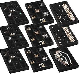 Frebeauty Schmuck Organizer Tablett, stapelbare