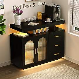 FREDEES LED Küchenschrank mit Ladefunktion,
