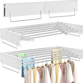 FREEAMG Wäscheständer Wandmontage, 100CM