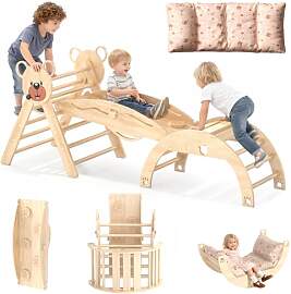 Freelawn Klettergerüst Indoor,Holz Montessori