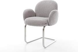 Freischwinger Nube-Flex mit Armlehnen Cord