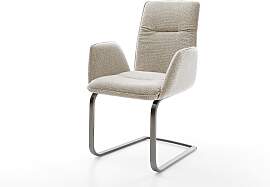 Freischwinger Vinja-Flex Webstoff Soft Beige
