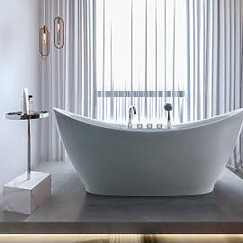 Freistehende Badewanne THERESA inkl. Armatur Set