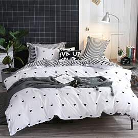 Freyamy Bettwäsche 200x220cm 3teilig Weiß