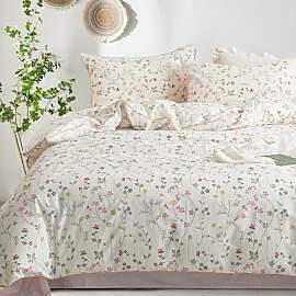 Freyamy Blumen Bettwäsche 200x220cm 3teilig