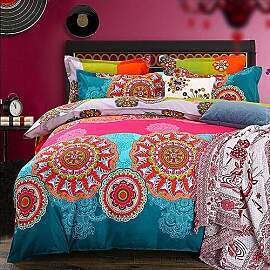 Freyamy Boho Bettwäsche Set 135x200 Indishes