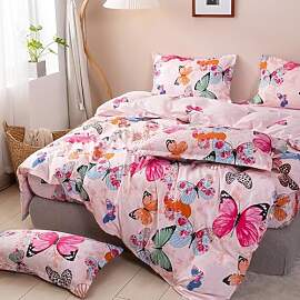 Freyamy Kinder Bettwäsche 135x200cm 2teilig Rosa