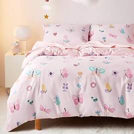 Freyamy Kinder Bettwäsche 135x200cm 2teilig Rosa
