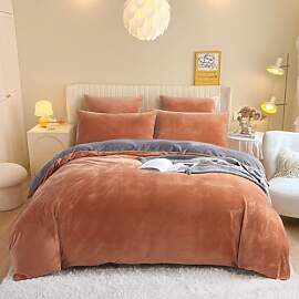 Freyamy Plüsch Bettwäsche 220x240cm Winter