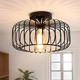 FRIDEKO HOME Deckenlampe Schwarz Modern