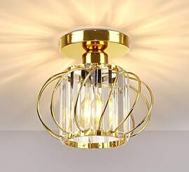 FRIDEKO HOME Deckenleuchte Gold Mini Kristall