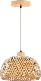 FRIDEKO HOME Hängelampe Rattan Natürlicher
