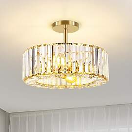 FRIDEKO HOME Modern Kristall Deckenleuchte 4