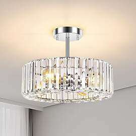 FRIDEKO HOME Modern Kristall Deckenleuchte 4
