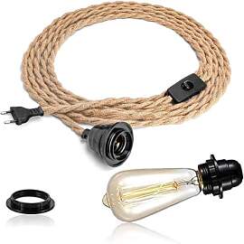 FRIDEKO HOME Pendelleuchte Kit mit Schalter -