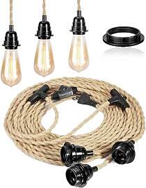 FRIDEKO HOME Pendelleuchte Kit mit Schalter -