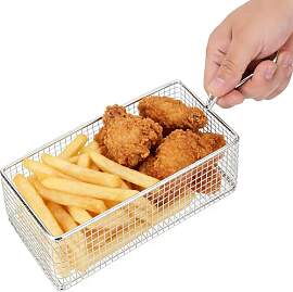 Frittierkorb mit Griff, 21,5 x 10,6 x 6,6 cm