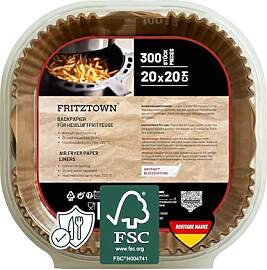 FRITZTOWN Backpapier für Heißluftfritteuse