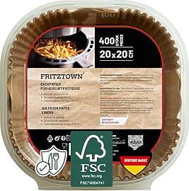 FRITZTOWN Backpapier für Heißluftfritteuse