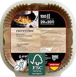 FRITZTOWN Backpapier für Heißluftfritteuse