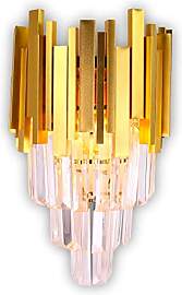 FRIXCHUR Crystal Wandleuchte Gold Square -