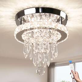 FRIXCHUR Kristall-Leuchten LED-Deckenleuchte